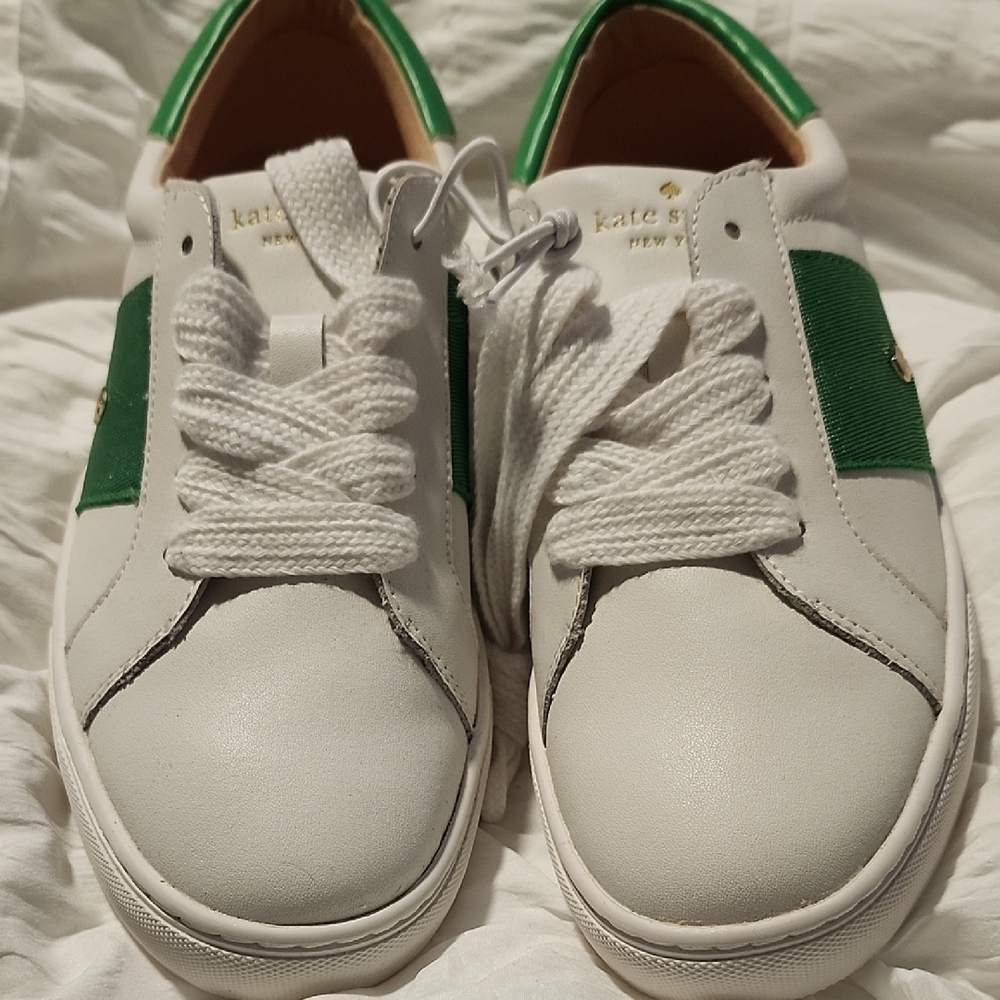 Kate Spade Kids Sneakers in White and Green